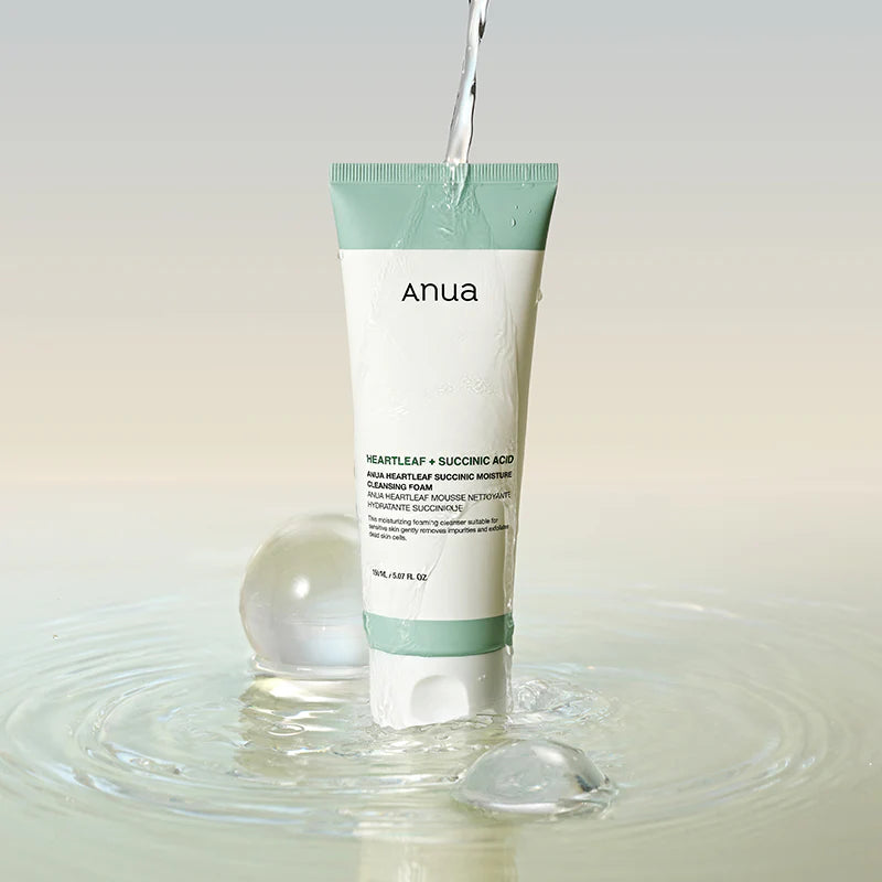 Anua - Heartleaf Succinic Moisture Cleansing Foam