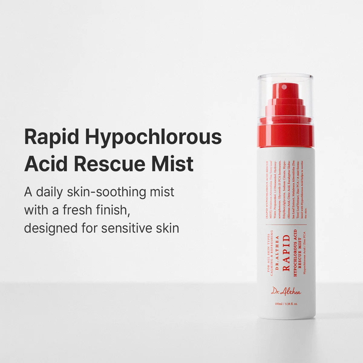 Dr. Althea - Rapid Hypochlorous Acid Rescue Mist