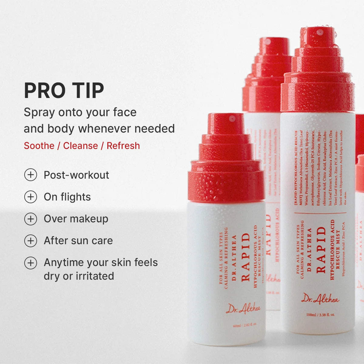 Dr. Althea - Rapid Hypochlorous Acid Rescue Mist