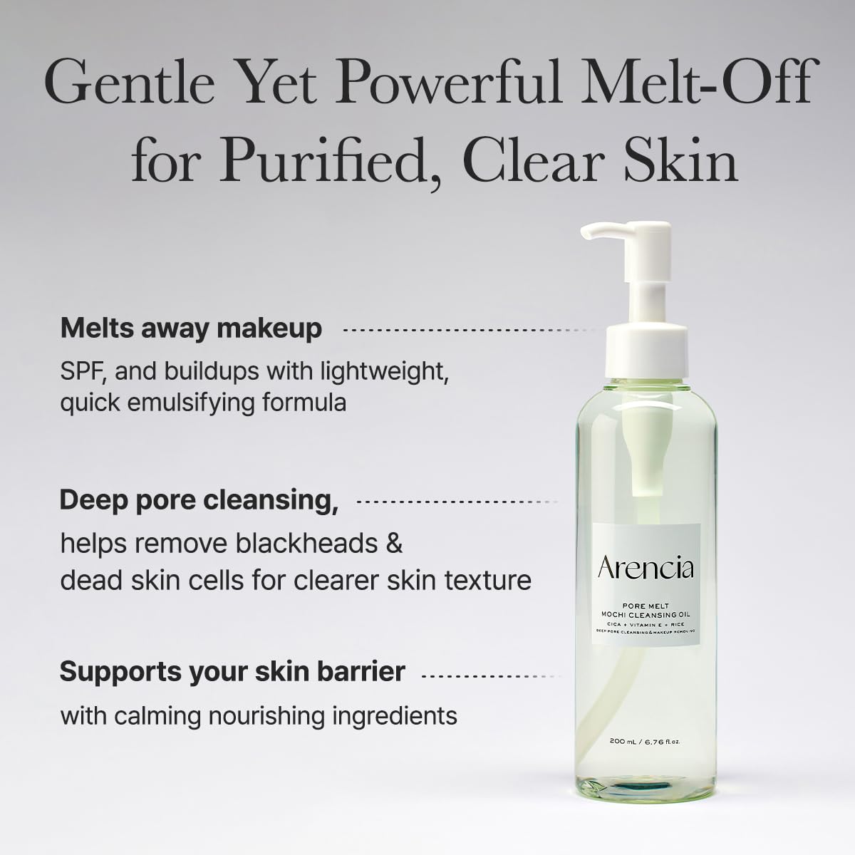 Arencia - Pore Melt Mochi Cleansing Oil