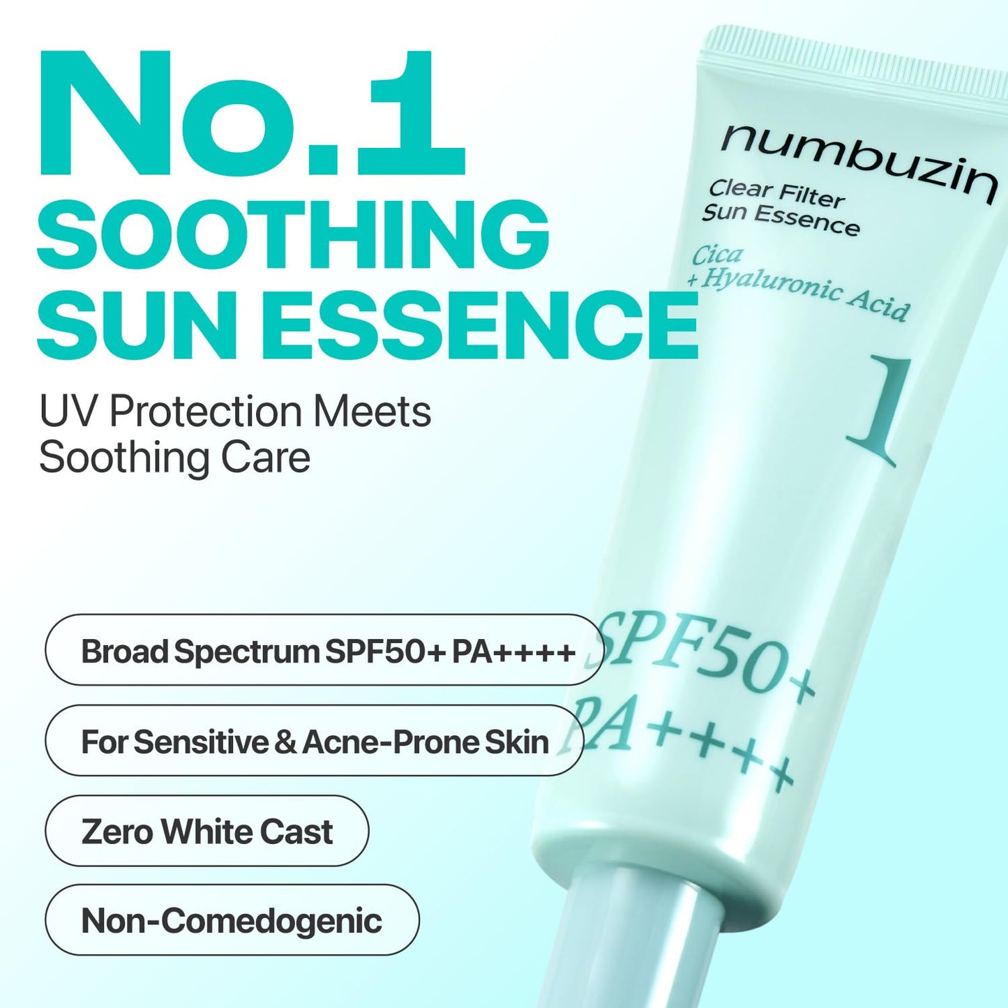 numbuzin - No.1 Clear Filter Sun Essence SPF50+ PA++++