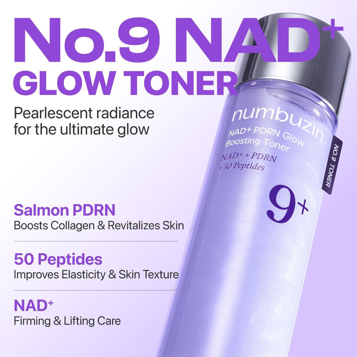 numbuzin - No.9 NAD+ PDRN Glow Boosting Toner