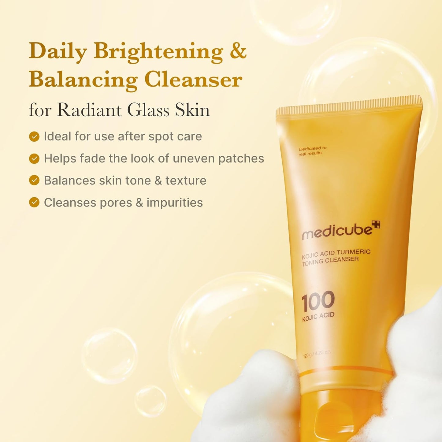 medicube - Kojic Acid Turmeric Toning Cleanser