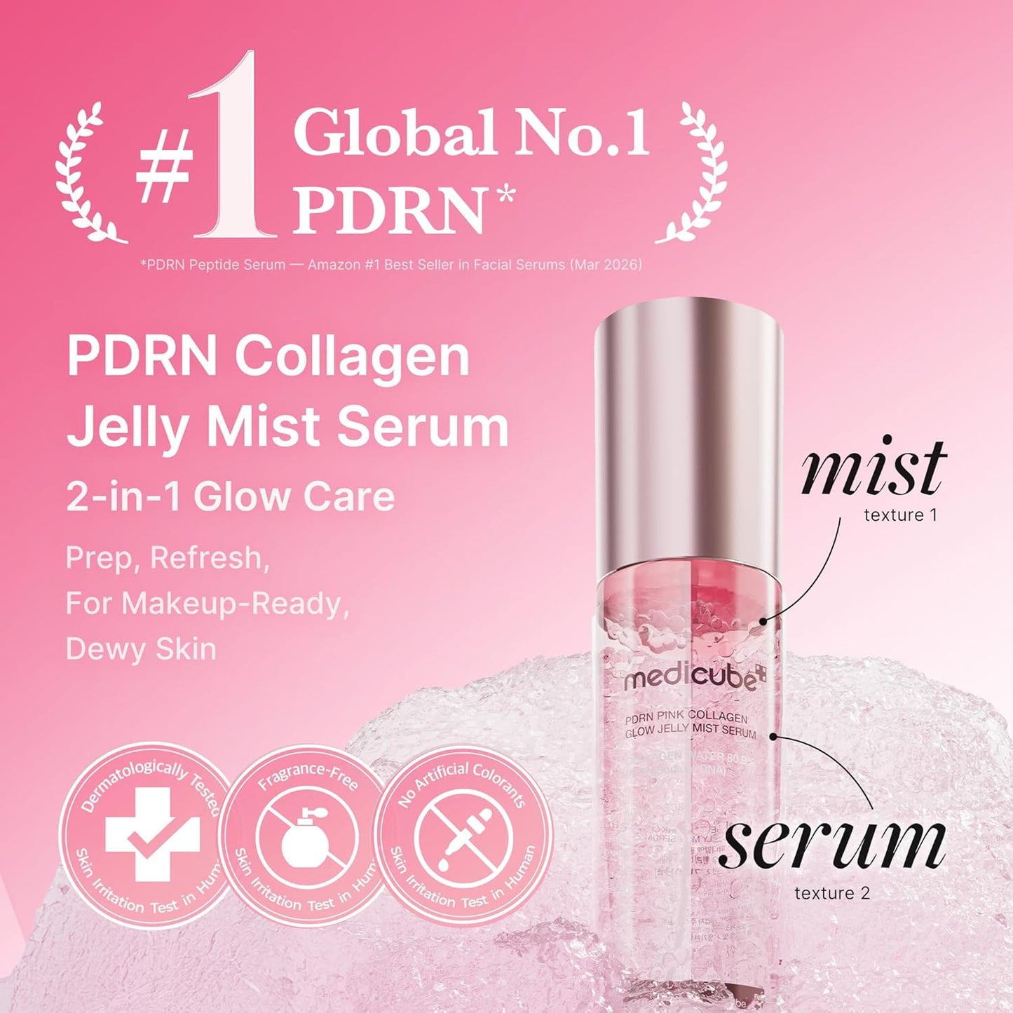 medicube - PDRN Pink Collagen Glow Jelly Mist Serum