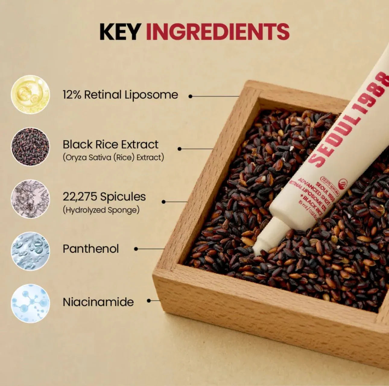 K-SECRET - SEOUL 1988 Advanced Shot : Retinal Liposome 12% + Black Rice