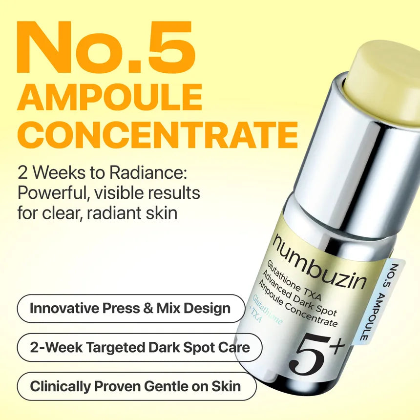 numbuzin - No.5 Glutathione TXA Advanced Dark Spot Ampoule Concentrate