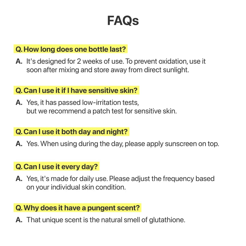 numbuzin - No.5 Glutathione TXA Advanced Dark Spot Ampoule Concentrate PREVENTA*
