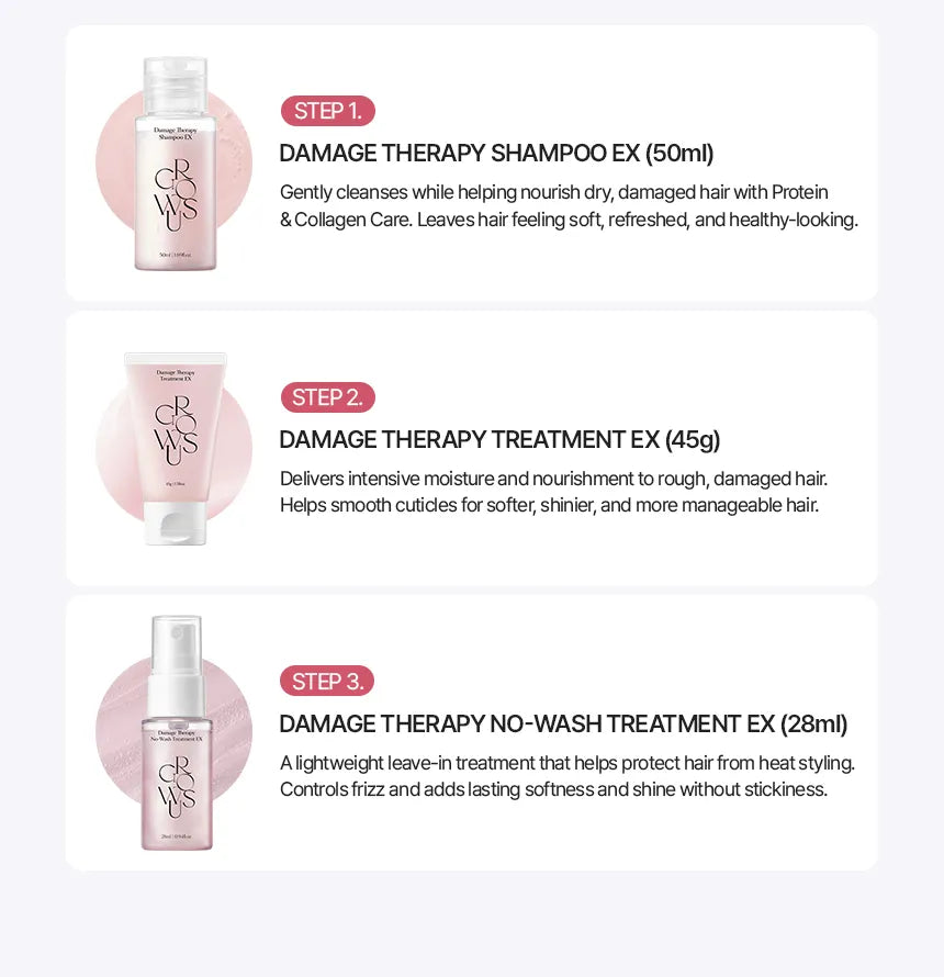 GROWUS - Damage Therapy Travel Kit