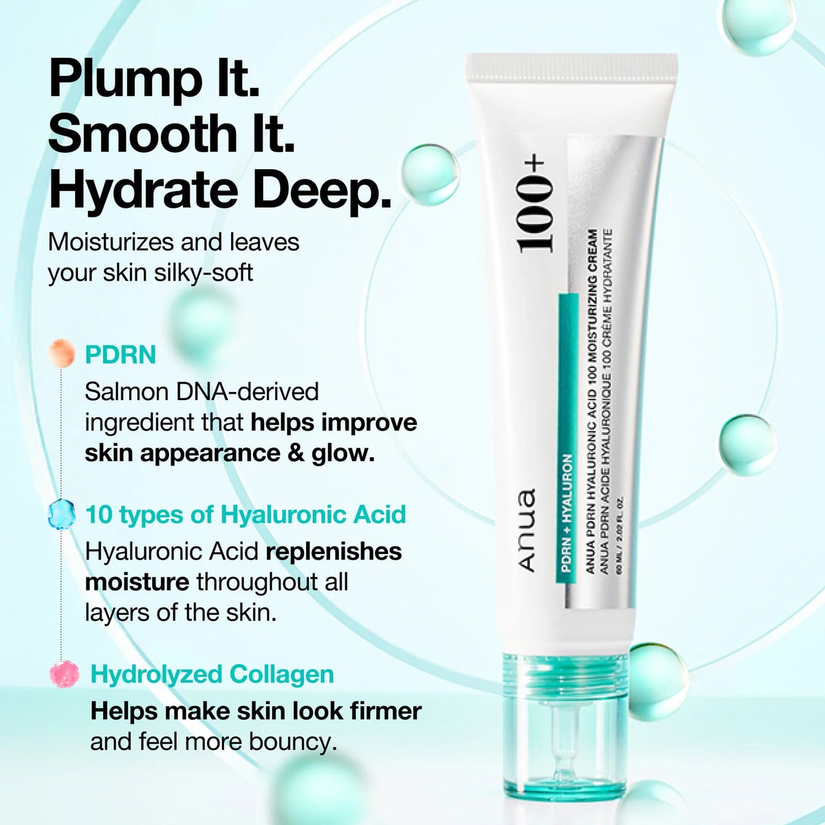Anua – PDRN Hyaluronic Acid 100 Moisturizing Cream