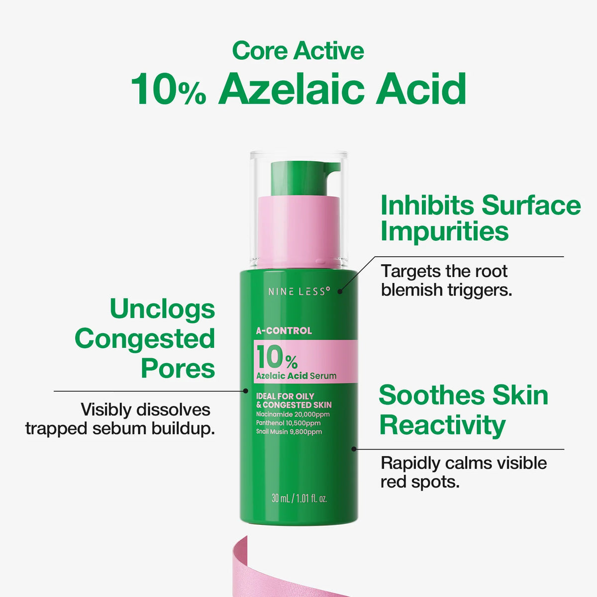 NINELESS - A-Control 10% Azelaic Acid Serum